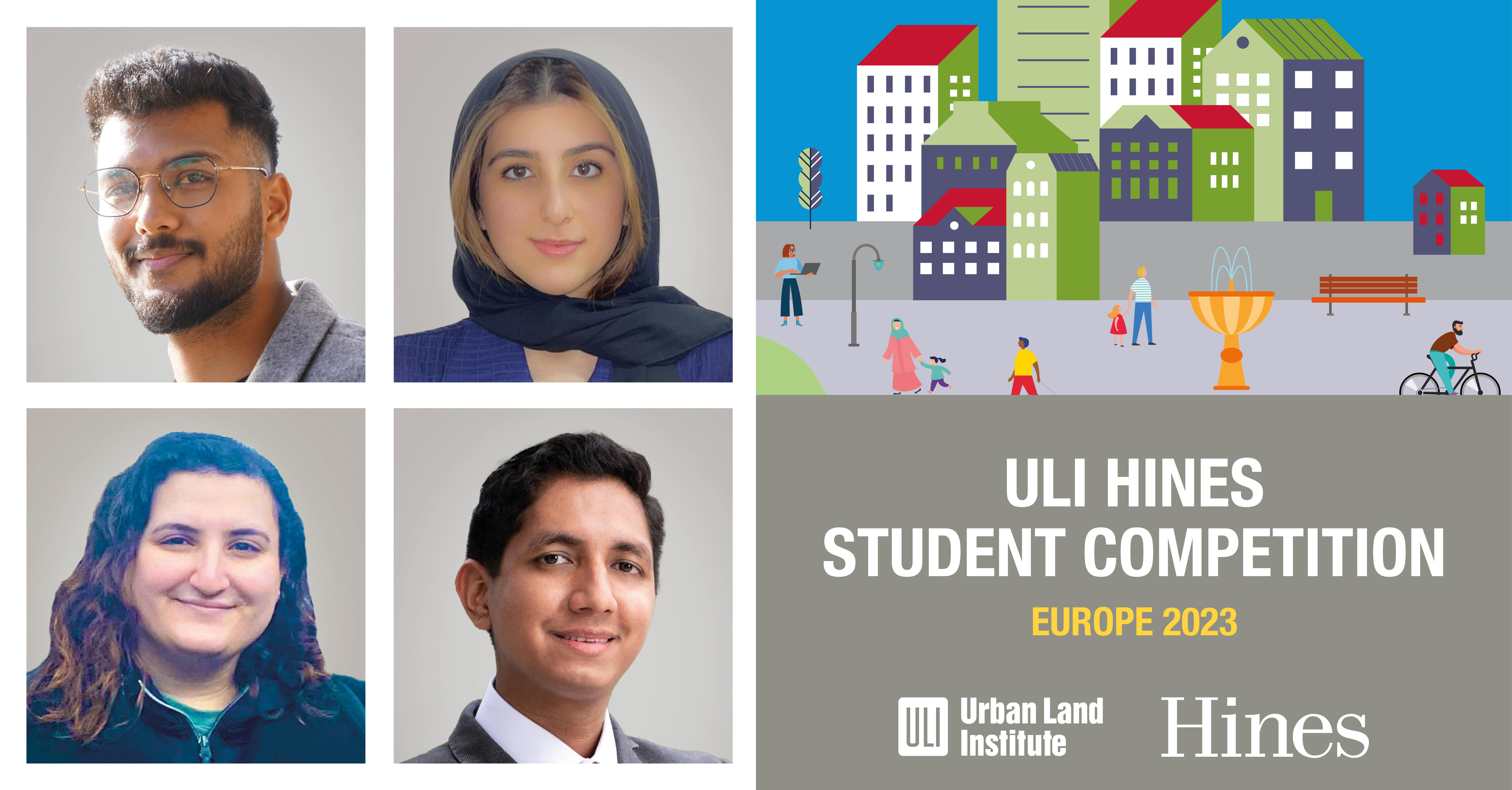 The University of Manchester winners: Aakash Mathur, Nimrah Maryam, Hiba Jabbour and Max Medina