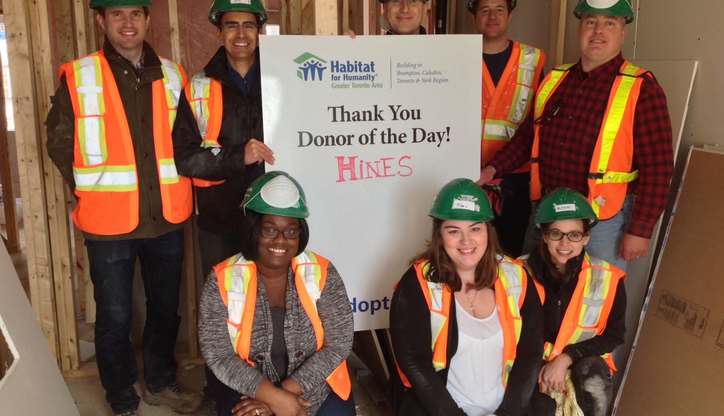 Habitat For Humanity Greater Toronto Area Habitat for Humanity Adopt-A-Day Program - Hines
